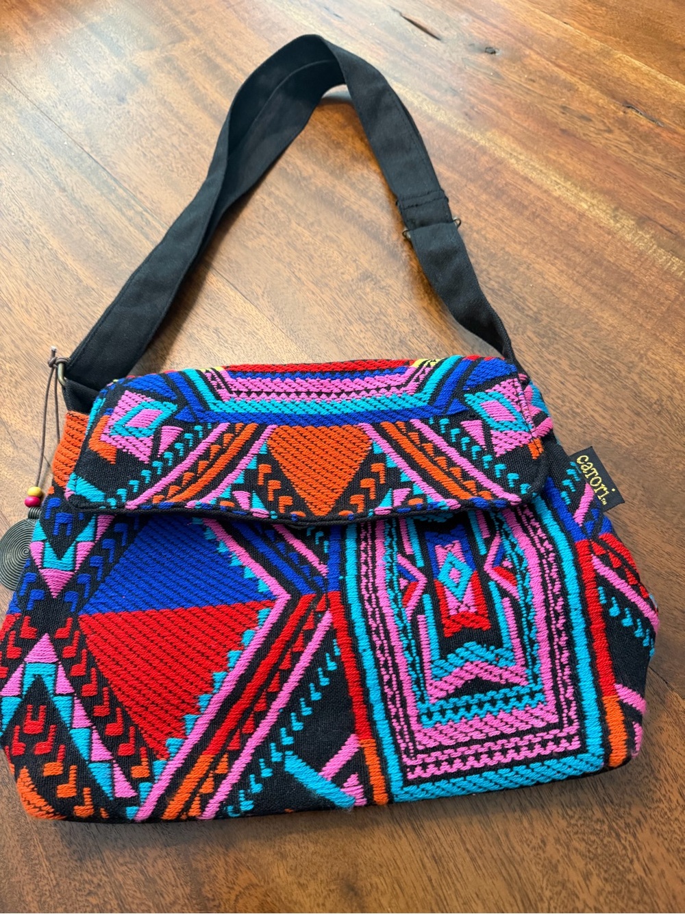 Catori Colorful Embroidered Boho Southwestern Crossbody Shoulder Bag